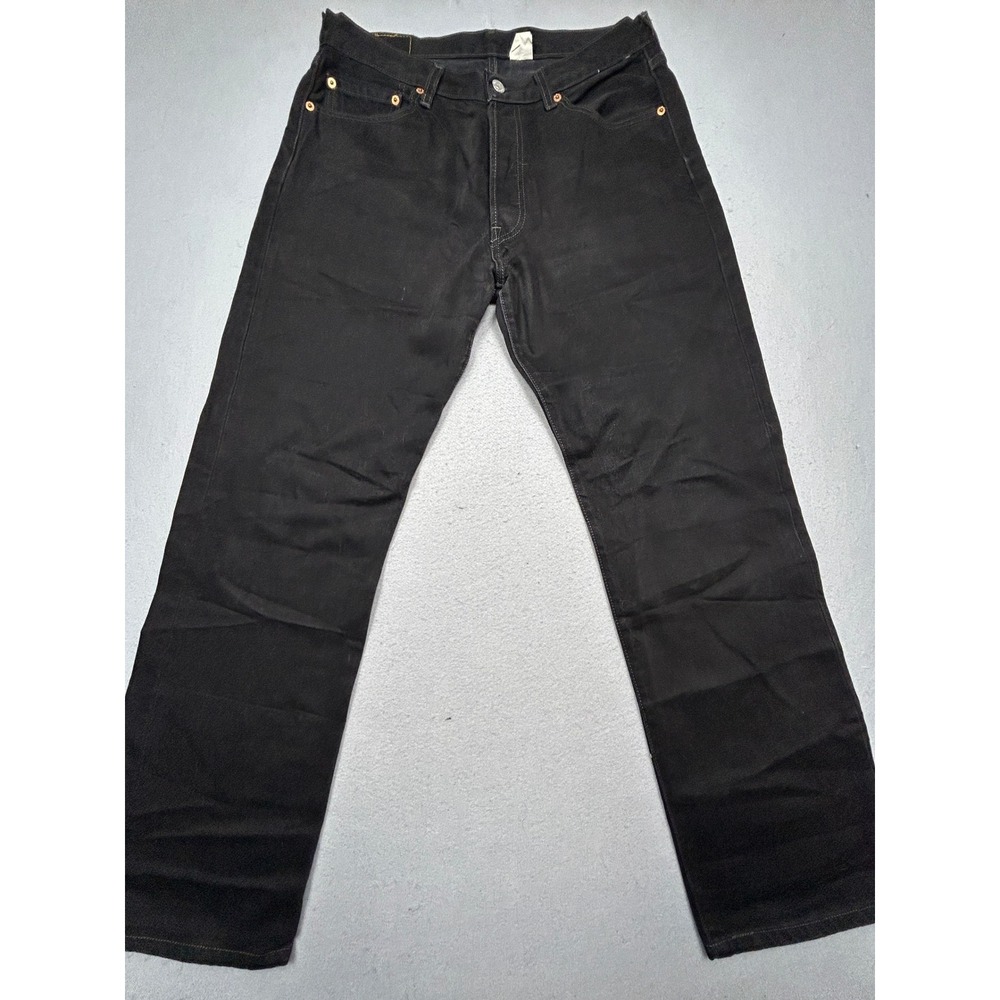 Levi's 501 Jeans 100% Cotton Black W34 L32 Mens